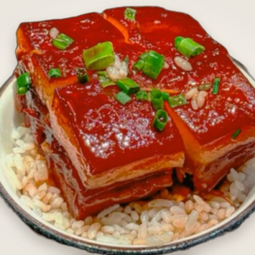 Тушёная свинина 红烧肉和米饭