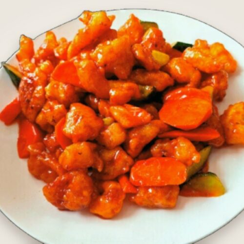 Курица в кисло-сладком соусе 糖醋鸡段
