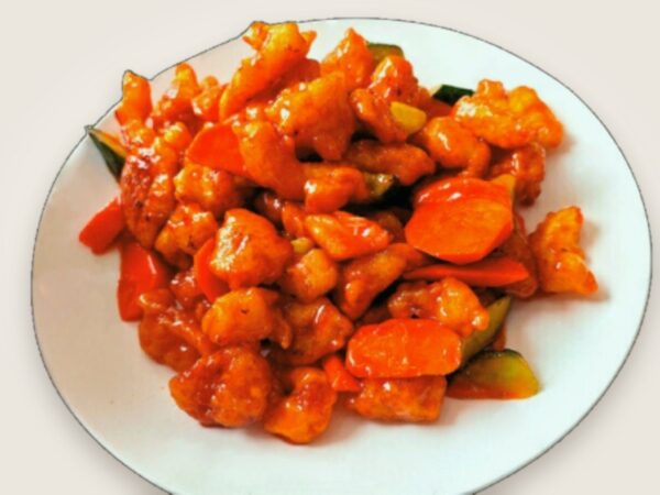 Курица в кисло-сладком соусе 糖醋鸡段