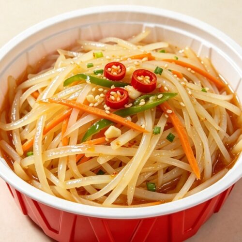 Салат из картофельной соломки 拌土豆丝