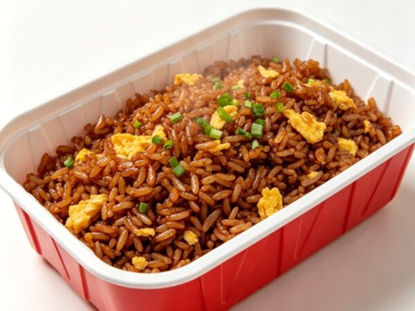 Жареный рис с соевым соусом 酱油炒饭